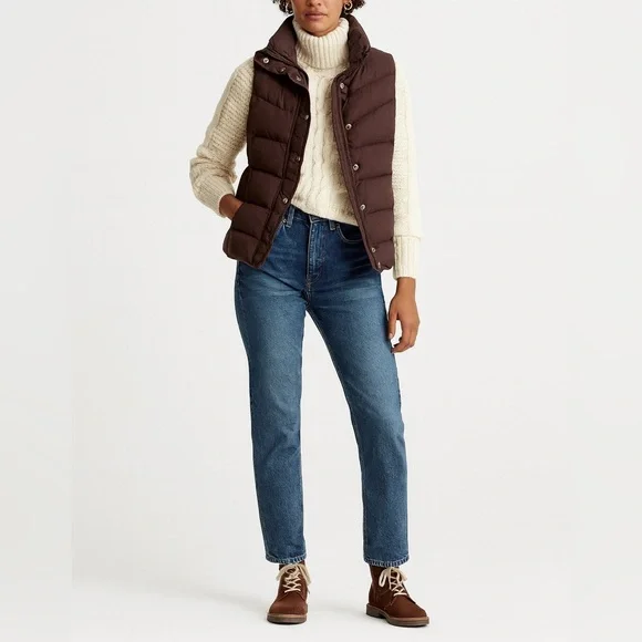 J. Crew Brown Puffer Vest - Picture 9 of 9